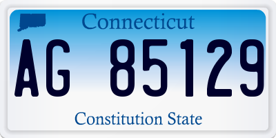 CT license plate AG85129