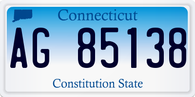 CT license plate AG85138