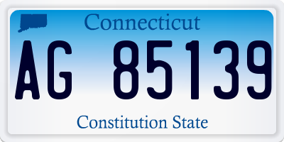 CT license plate AG85139
