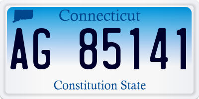 CT license plate AG85141