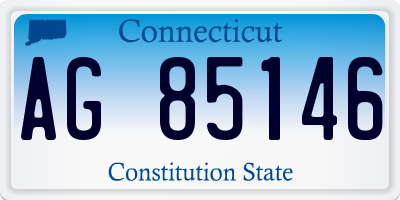 CT license plate AG85146
