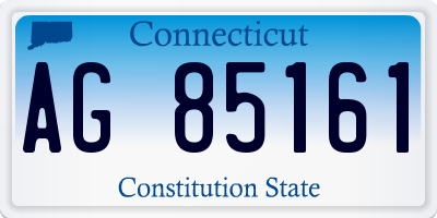 CT license plate AG85161