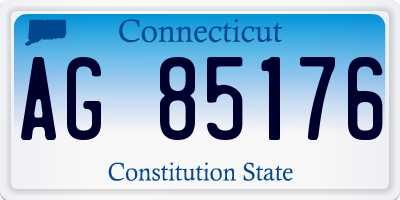 CT license plate AG85176