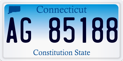 CT license plate AG85188
