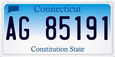 CT license plate AG85191