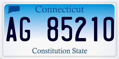 CT license plate AG85210