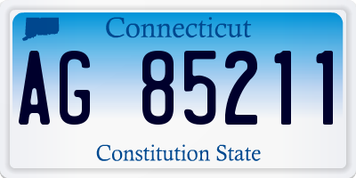CT license plate AG85211