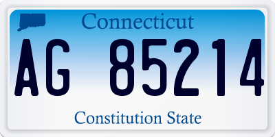 CT license plate AG85214