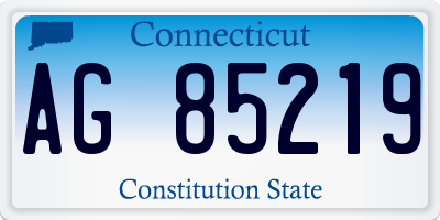 CT license plate AG85219