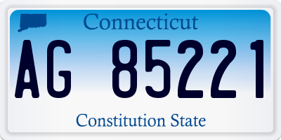 CT license plate AG85221