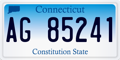 CT license plate AG85241