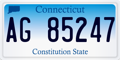 CT license plate AG85247