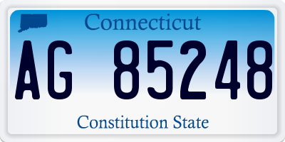 CT license plate AG85248