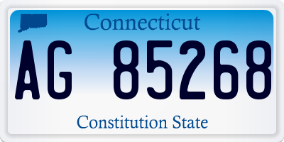 CT license plate AG85268