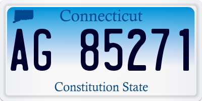 CT license plate AG85271