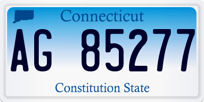 CT license plate AG85277