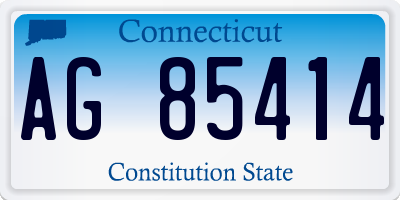 CT license plate AG85414