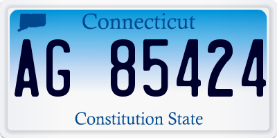 CT license plate AG85424