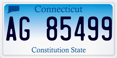 CT license plate AG85499