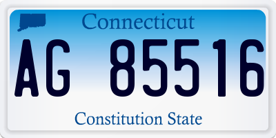 CT license plate AG85516