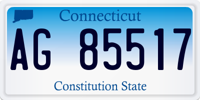 CT license plate AG85517