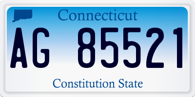 CT license plate AG85521