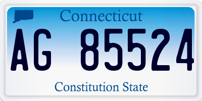 CT license plate AG85524