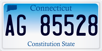 CT license plate AG85528
