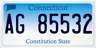 CT license plate AG85532