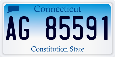 CT license plate AG85591
