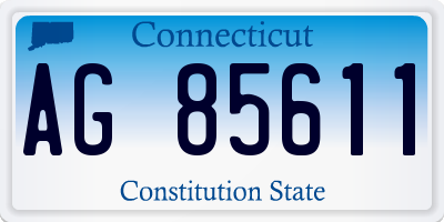 CT license plate AG85611