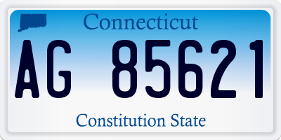 CT license plate AG85621