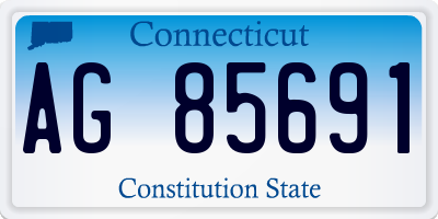 CT license plate AG85691