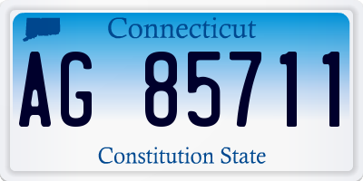 CT license plate AG85711