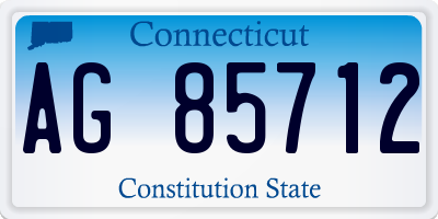 CT license plate AG85712