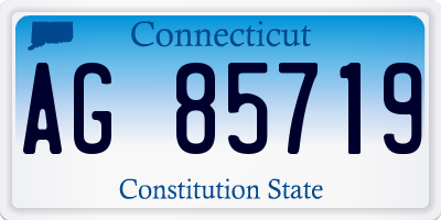 CT license plate AG85719