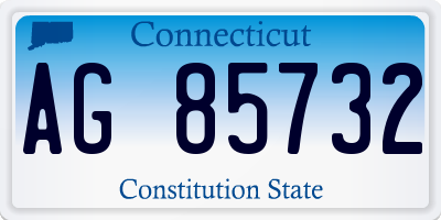 CT license plate AG85732