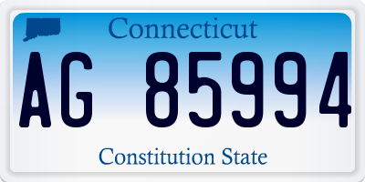 CT license plate AG85994