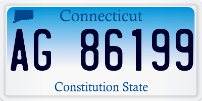 CT license plate AG86199
