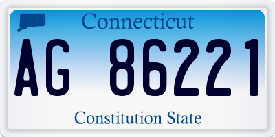 CT license plate AG86221