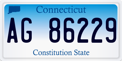 CT license plate AG86229
