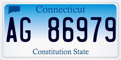 CT license plate AG86979