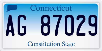 CT license plate AG87029