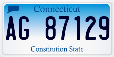 CT license plate AG87129