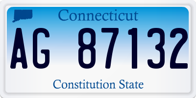 CT license plate AG87132
