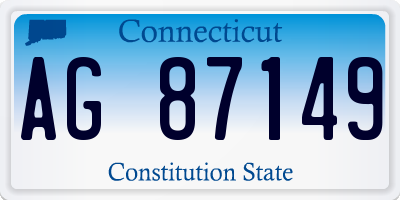 CT license plate AG87149