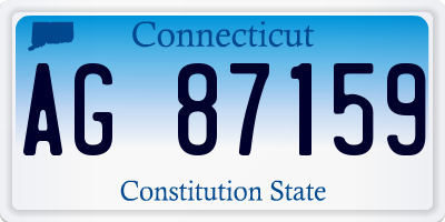 CT license plate AG87159