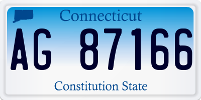 CT license plate AG87166