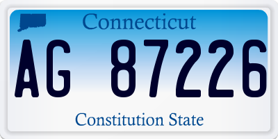CT license plate AG87226