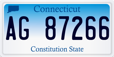 CT license plate AG87266